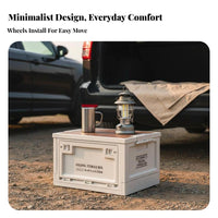 Car Trunk Organizer Portable Foldable Storage Box Sturdy Duty Trunk Organizer Space-Saving Foldable Camping Crate for Shopping
