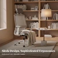 Height Adjustable Ergonomic rotate Chair with casters Breathable spinerest mediumsupportive Mesh Computer Chair Quiet Rolling Casters Office Furniture Rocking Function for Home Workers, Students, Adults, Study Room, Bedroom
