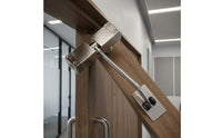 Zinc Alloy Automatic Sliding Door Closer Metal Arm Sliding Door Closer Compact Closing Device for Indoor