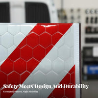 High Visibility Vehicle Rear Marking Plate Waterproof Truck Liftgate Reflector Scratch Resistant for Journey Ing Unit S, Commercial Vehicles