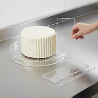 8 Pieces Transparent Discs Acrylic Cake Disc and Scraper Set Long-Lasting Acrylic Cake Disc Set Reusable for Pastry Chefs, Party, Bakery