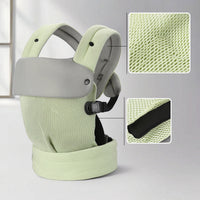 Baby Carrier with Mesh Breathable Baby Carrier with Waist Belt Ergonomic Handsunrestricted for Parents, Travel, Walks