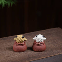 Sheep Tea Pet Realistic Sheep Ornament Cute Lamb Ornament