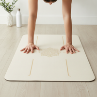 Mini Rubber Yoga Handstand Mat Non-slip Portable for Pilates Meditation