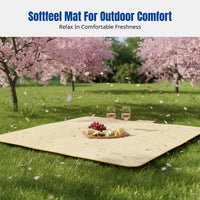 Camping Ground Mat, Waterproof Outdoor Blanket, Thick Foldable Pad, Portable for Beach, Grass, Family Gathering