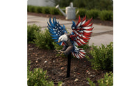 Metal Eagle Stake Yard Signs with Stakes Avian Metal Stake 3D Design Yard Art for Patio