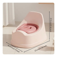 Child Potty with Backrest Back Support Child Toilet Training Chair Easy to Clean Infant Urinal Pot for Young Children
