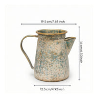 Metal Pitcher Vase Tabletop Vessel Elegant for Home Decor