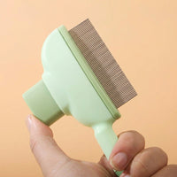 Cat Brush and Pet Hair Remover for Dog Grooming, Self-Cleaning Slicker Cat Comb and Dog Comb, Massage Brush with a Non-Slip Handle, Ergonomic