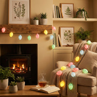 Eggs Cracked Eggs Fairy Lights Battery-Operated Holiday Decoration for Families, Party Planners, Indoor, Bedroom, Outdoor