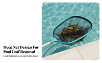 Pool Foliage Skimmer Net Sturdy Duty Pool Foliage Skimmer Head Aluminum Alloy Collect Net Head Long-Lasting Lightweight