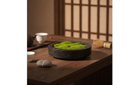 Bowl Planter Low-Profile Shallow Planter Stone-Look Decorative Pot for Living Room, Reception Desk, Hotel Reception Area