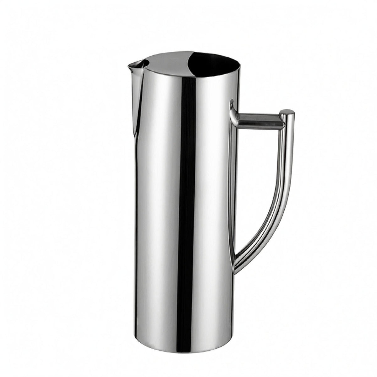 Stainless Steel Pitcher Polished Metal Jug Smooth Construction Beverage Jug
