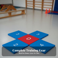 Non-Slip Design Stepping Stones and Beams Set Stackable & Space Saving Soft Balance Beam Long-Lasting Indoor Sensory Path Brightly Colored for Toddlers, Preschoolers, Daycare, Preschool, Playroom