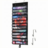 PVC Hanging Game Mat Bag Metal Hooks Playmat Storage Bag Pull Loop Playmat Organizer Space Saving for Tabletop Gamers