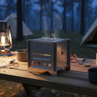 Detachable Camping Heater Cooker Compact Size Mini Portable Cooker Easy to Assemble Outdoor Gear for Campers