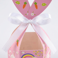 Easter Treat Boxes with Handle, Happy Easter Gift Boxes for Party Favours, Easter Party Boxes for Kids, Easter Candy Boxes
