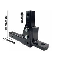 10 Inch Drop Hitch Mount Powder Coated Adjustable Trailer Hitch Ball Mount Anti-Tamper-Resistant for Rough-Terrain