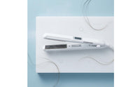 Adjustable Intensity High-Frequency Hair Straightener No-Heating Plate Infrared Hair Straightener Built-in Display Flat Iron Control Buttons