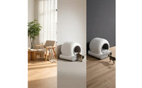 Electric Self-Cleaning Cat Litter Box Safe Automatic Cat Litter Box Easy to Pet Care Supply Washable for Cats, Indoor, Living Room