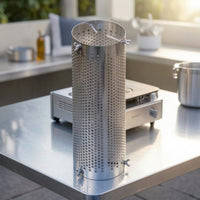Oven Chimney Mesh Sleeve Sleeve Stainless Steel Tent Oven Pipe Protector Adjustable Chimney Guard Cover with Screws for Backpackers, Hot Tenting