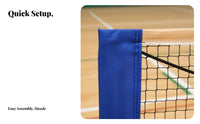 Portable Badminton Net Easy Installation Folding Net Frame Versatile Use Adjustable Height Badminton Set for Students, Outdoor, Indoor, Backyard