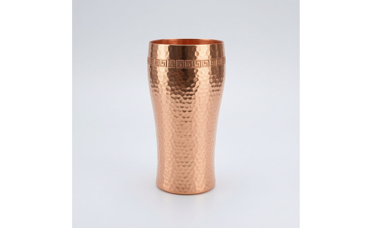 Handmade Hammered Copper Cup Artisanal Copper Cup Lustrous Drinking Vessel Handmade for Hosts, Collectors, Home Bar, Cafes, Coffee Service