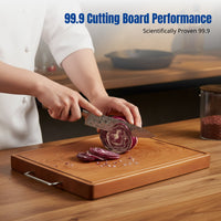 Walnut Wood Chopping Board, Double-Sided, Microbe-Resistant, Durable Kitchen Board