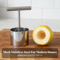 Anti-Rust Apple Corer Easy to Clean Pear Core Remover Long-Lasting for Food Prep, Cooking, Baking