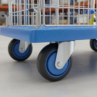 Fenced Base Trolley Portable Folding Base Trolley High Load Capacity