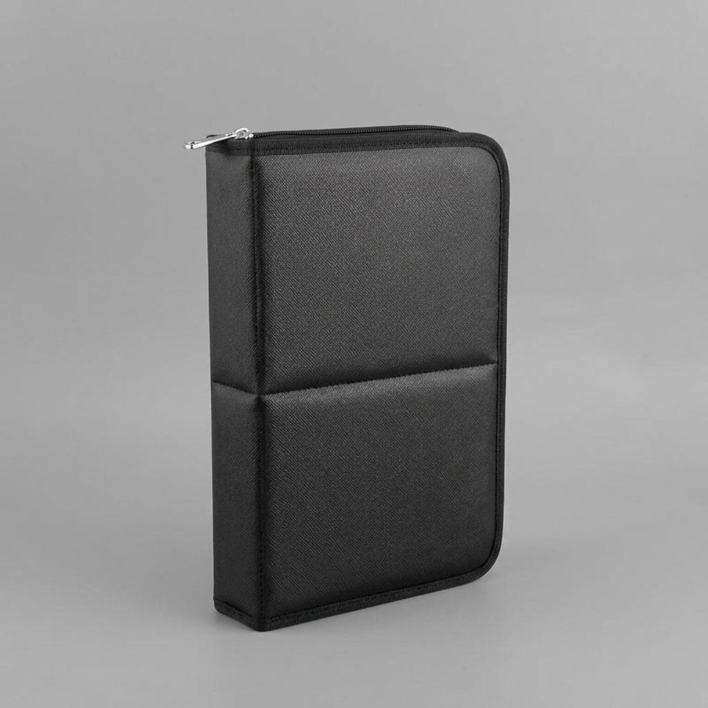 Foldable Makeup Brush Organizer Bag with Metal Zipper, Standing Design Storage for Travel and Professional Use, Cosmetic Holder for Enthusiasts