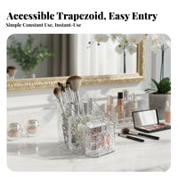 Multi-Compartment Makeup Tray Large Capacity Multi-Compartment Clear container