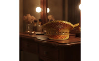Jeweled Hat Lustrous Hat with Rhinestones Ornate Embellished Cap for Entertainers, Stage Performances, Themed Events