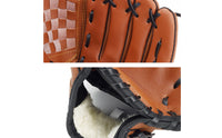 Deep Pocket Baseball Glove Reinforced Edging PU Baseball Glove Contrasting Lacing Catching Glove Stitched