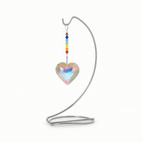Metal Ornament Stand with Crystal Decorative Tabletop Hanger with Crystal Ornament Display Stand with Round Base Stable Sleek
