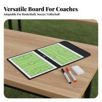 Includes Marker and Magnetic Pieces Attractive Coaching Board Easy to Clean Basketball Coaching Board Double-Sided for Game Day, Sideline