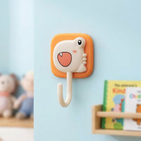 Mounting Hook, Little Dinosaur Hooks for Kids, Heavy Duty Sticky Wall Hooks, 5-10kg Capacity for Bathroom Kitchen