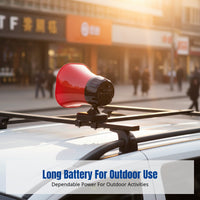 Bluetooth Loudspeaker, High Power Rechargeable Megaphone, Recording, Car Advertising, Market Stall Attachment