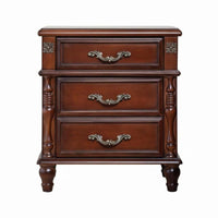 USA-inspired rustic & Design Roman pillar Nightstand With Storage Drawer Roman pillar End Table Distressed Finish Bedroom Furnishing Vintage Design for homeowners, Interior Designers, Renters, Guest Room, Home Decoration