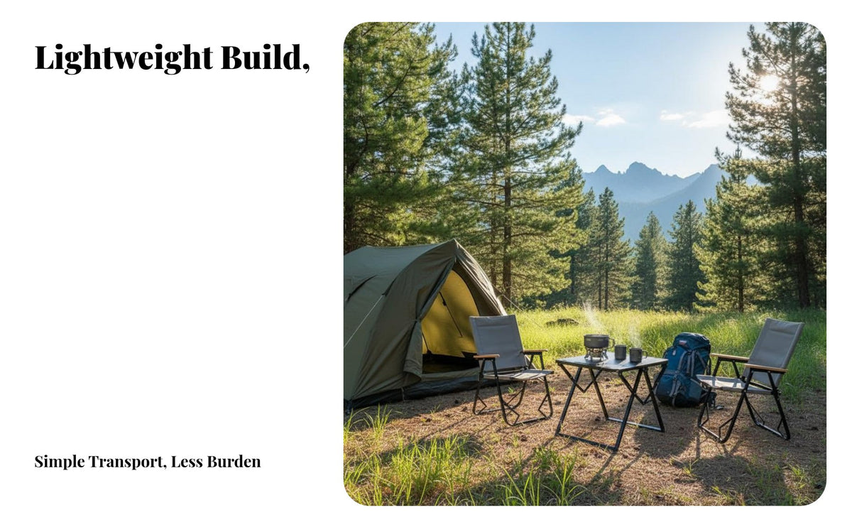 Portable Cross-Frame Camp Table Lightweight Camping Equipment Quick Setup Outdoor Furniture Stable Construction for Picnickers, Tailgaters, Families, Picnic, Tailgating, Backyard, Barbecue