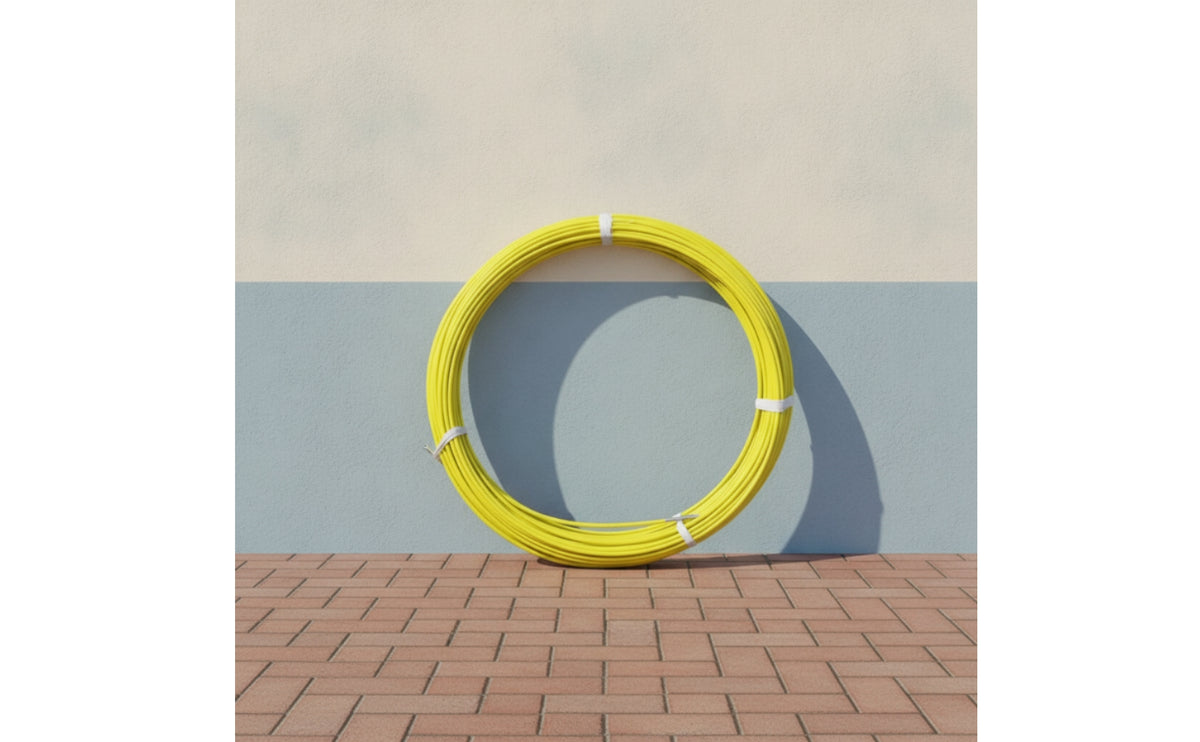 Flexible Cable Pulling Rod Smooth Cable Running Rod Coiled Cable Puller Tape with Pulling Heads Strong for Electricians