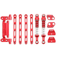 Aluminum Rear Shock Absorption System Kit CNC-Machined Rear Shock Absorption System Upgrade Kit Polished Metal RC Car Part