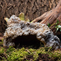 Aquarium Rocks and Aquarium Cave, Realistic Reptile Hide for Geckos and Snakes, Stable Reptile Hide Resin Rock Decor for Desert Terrariums