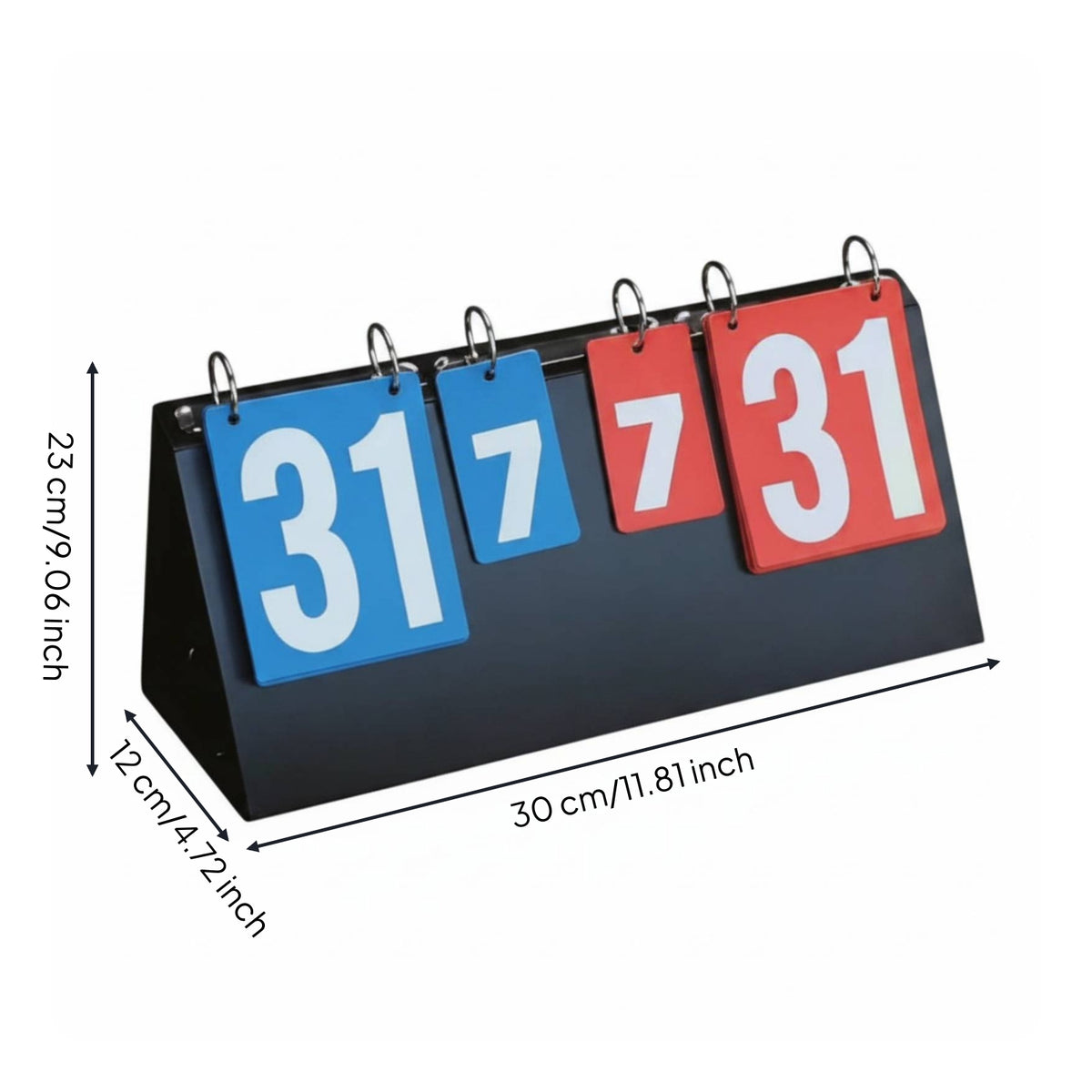 Portable Flip Scoreboard Versatile-Gameflip Scoreboard Easy to Read Table Tennis Score Board for Referees, Coaches, Tournament