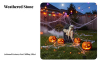 Foam Tombstone Aged Look Halloween Gravestone Prop Easy to Setup for Party Hosts