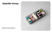 Sock Divider Box Compartmentalized Clear Compartment Box versatile for Women