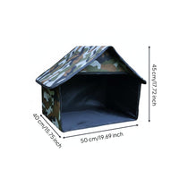 Windproof Outdoor Cat Shelter No Frame Needed Feral Cat House Easy Assembly Foldable Creature Shelter Sturdy Construction for Stray Animals