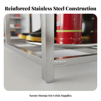 Rotating Fire Suit Rack Double-Sided Design Firefighter Gear Rack Heavy-Duty Turnout Gear Stand for Firefighters, Emergency Responders, Firehouse