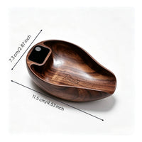 Digital Coffee Bean Weighing Tray with Scale Electronic Wooden Coffee Dosing Tray Single-Dose Weigh Boat Exact for Espresso Enthusiasts