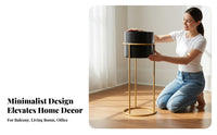 Floor Planter with Stand Sturdy Duty Wrought Iron Planter Metal Plant Stand Sturdy Home Decor Rust-Resistant for Balcony